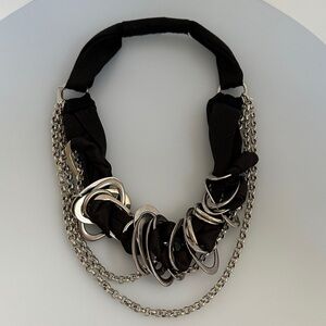 Roberto Rodriguez Black and Silver Necklace